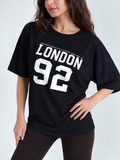 BLACK LONDON SPANDEX TEE