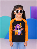 JUNIOR - ORANGE BLACK RUMI K-POP RAGLAN