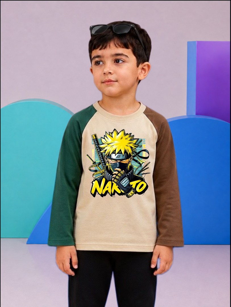 JUNIOR - TWO TONE NARUTO RAGLAN