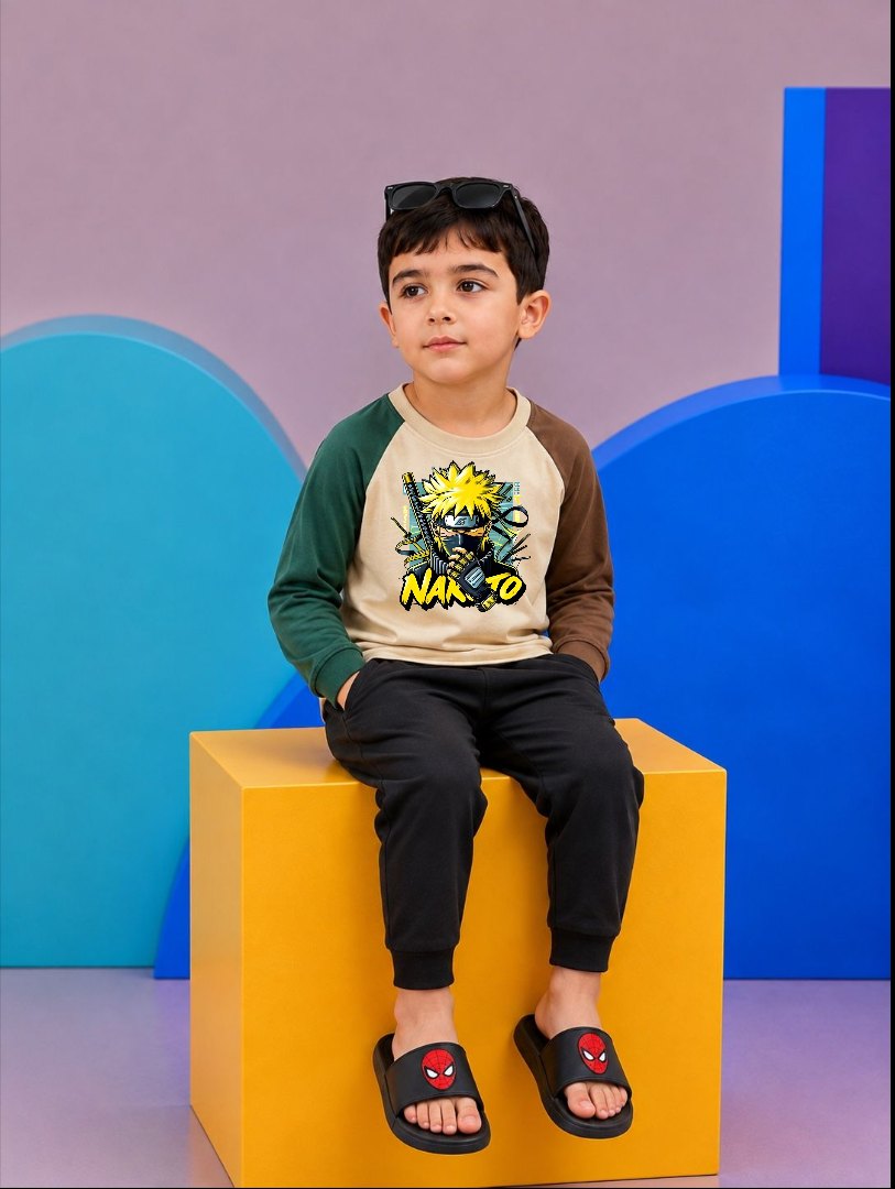 JUNIOR - TWO TONE NARUTO RAGLAN