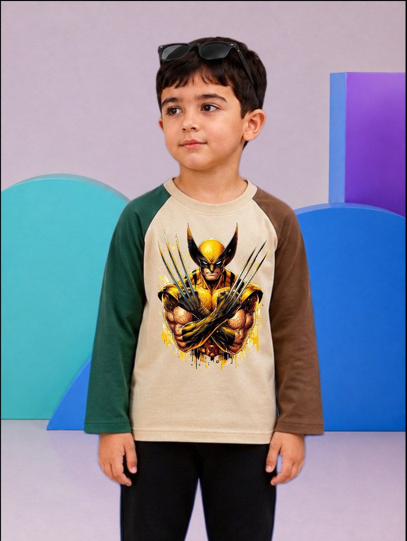 JUNIOR - TWO TONE WOLVERINE RAGLAN