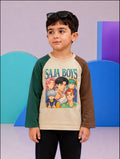 JUNIOR - TWO TONE SAJA BOYS RAGLAN