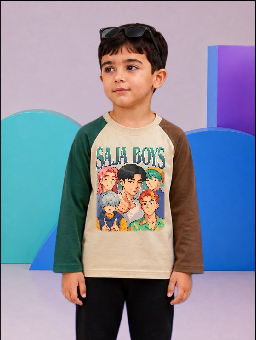 JUNIOR - TWO TONE SAJA BOYS RAGLAN