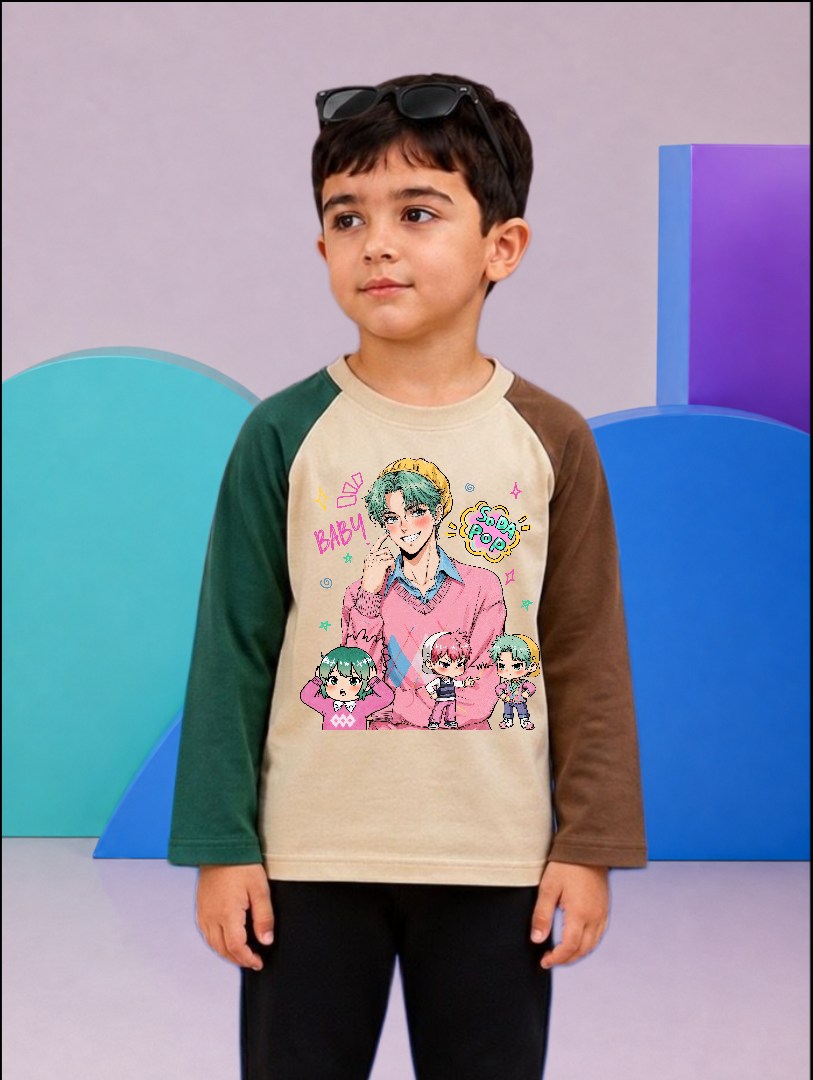 JUNIOR - TWO TONE BABY SODA POP RAGLAN