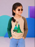 JUNIOR - TWO TONE ELSA & FRIEND RAGLAN