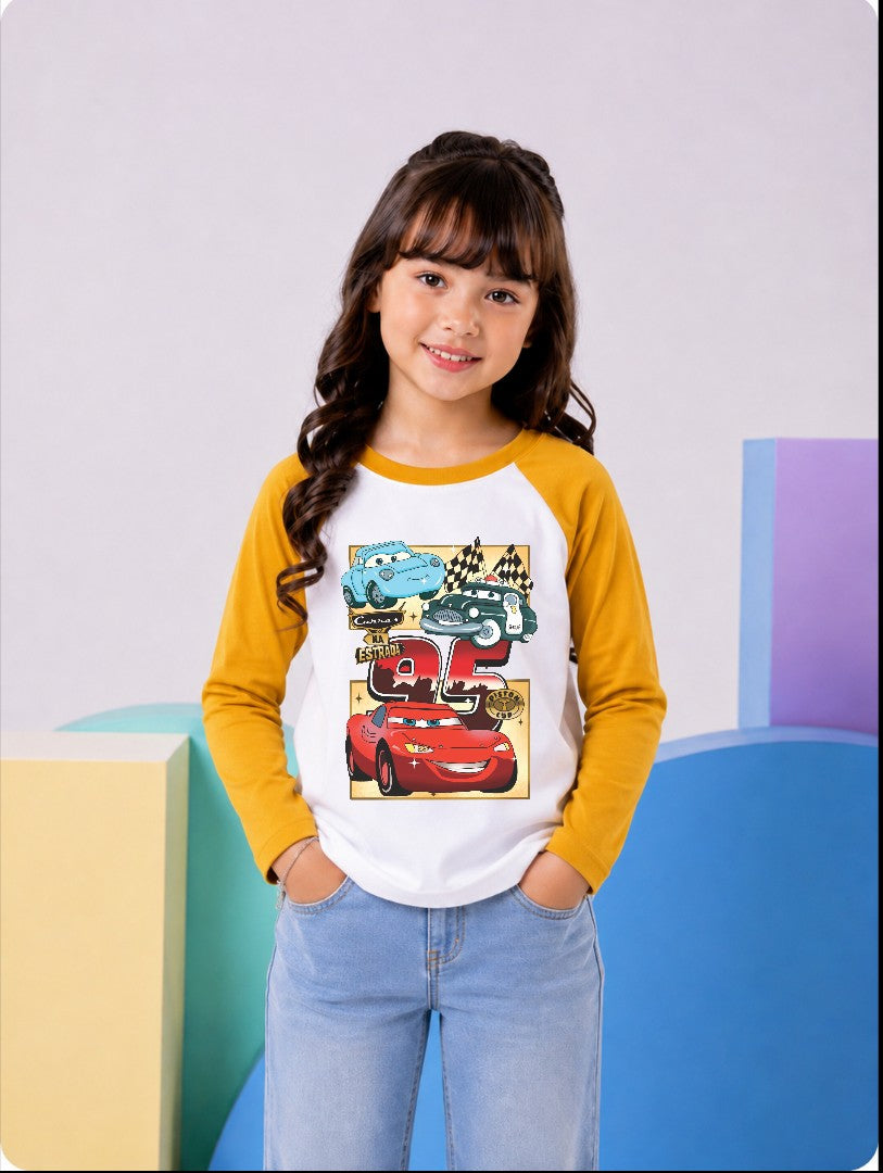 JUNIOR - MUSTARD WHITE MC QUEEN 95 RAGLAN