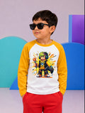 JUNIOR - MUSTARD WHITE ROBLOX MUSIC RAGLAN
