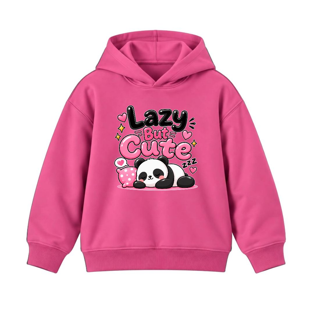 JUNIOR - LAZY BUT CUTE PANDA HOODIE DP037