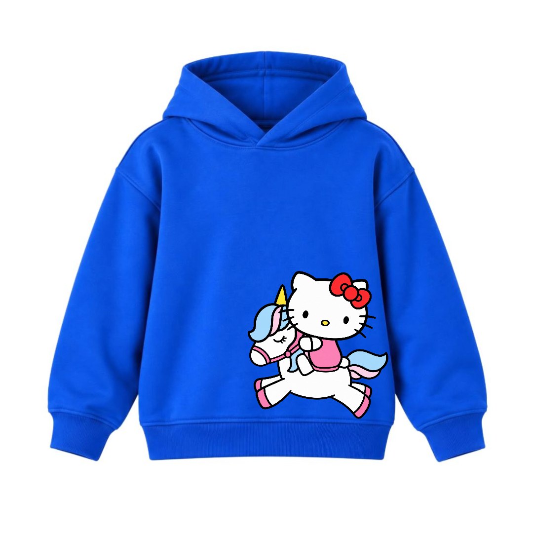 JUNIOR - KITTY WITH HORSE HOODIE DP010