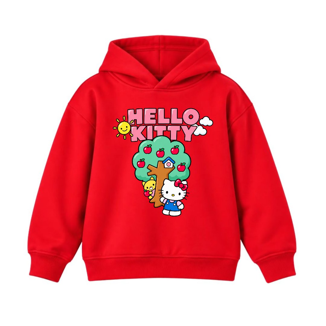 JUNIOR - KITTY WITH TREE HOODIE DP016
