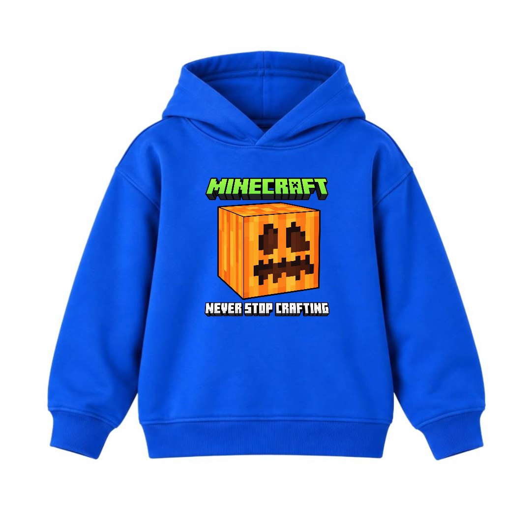 JUNIOR - NEVER STOP MINECRAFT HOODIE DP006