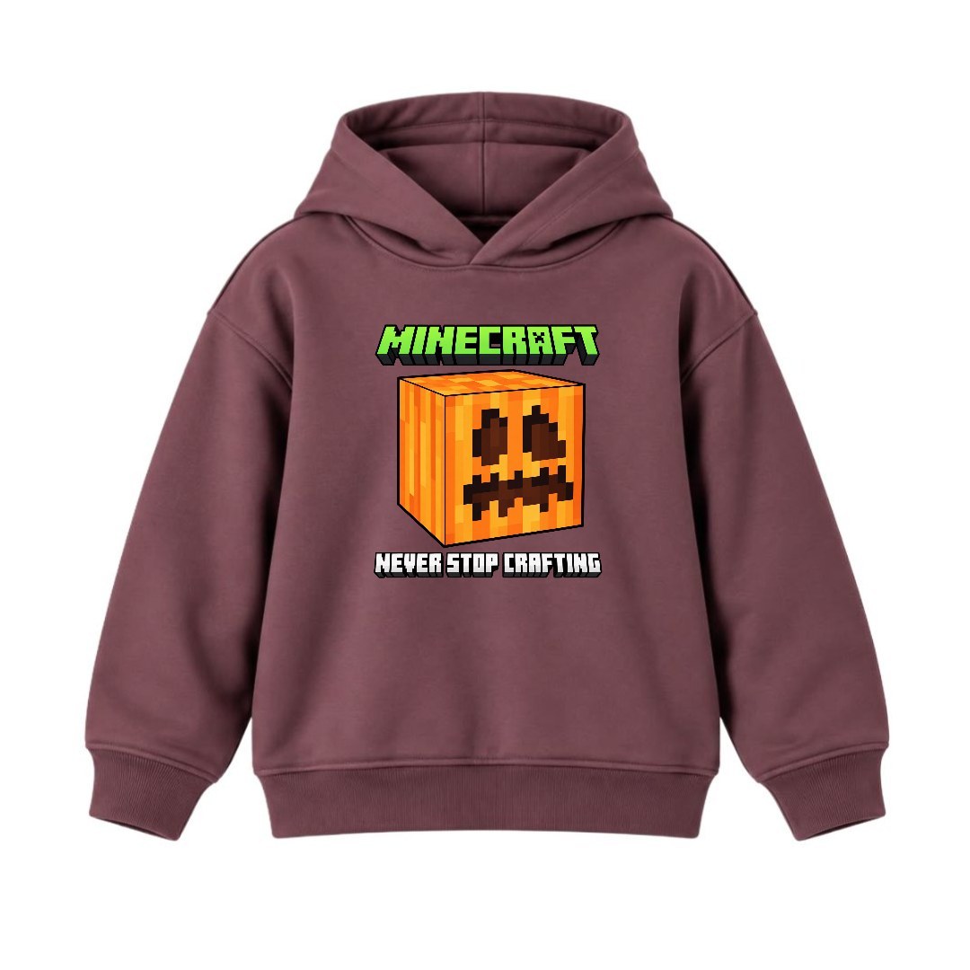 JUNIOR - NEVER STOP MINECRAFT HOODIE DP006