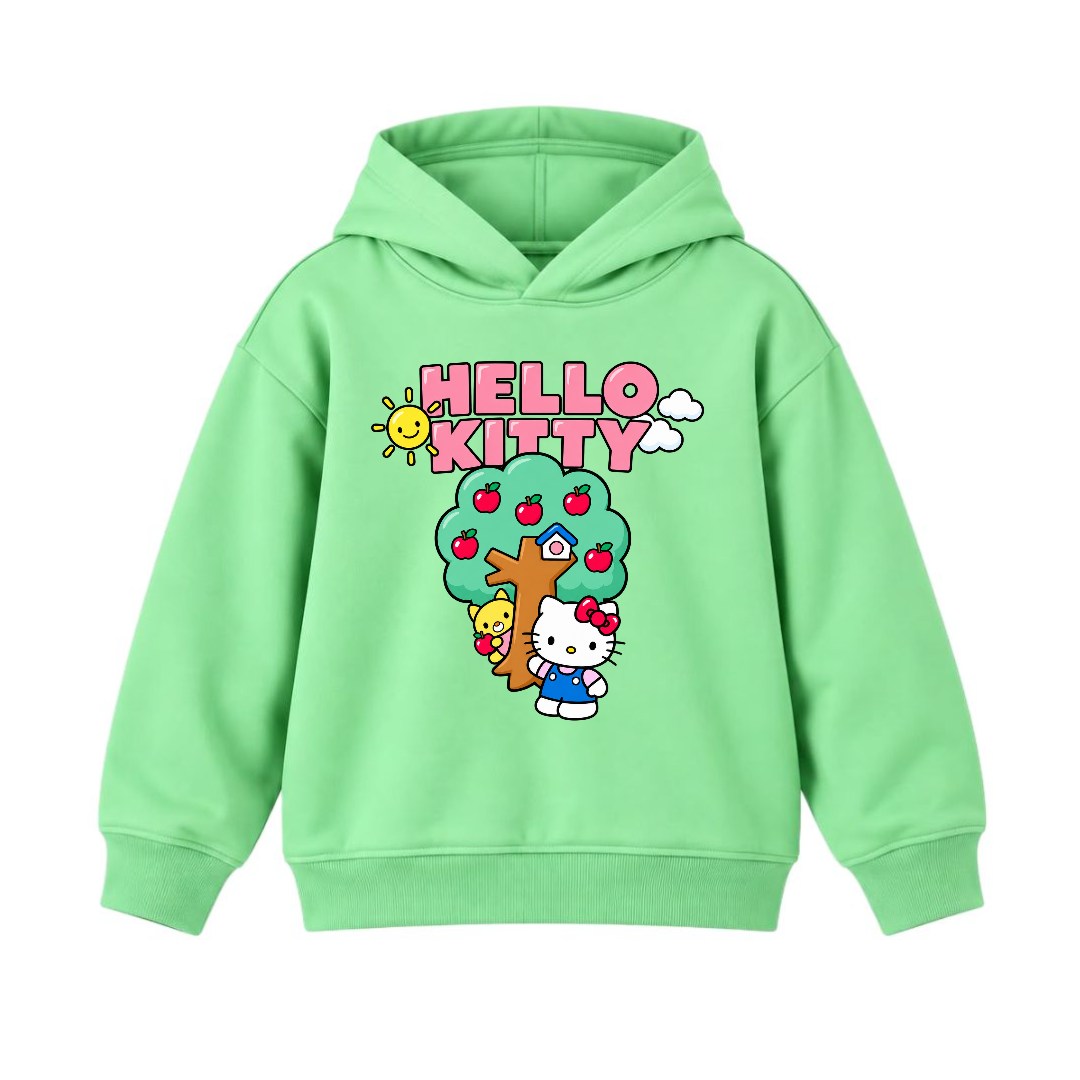 JUNIOR - KITTY WITH TREE HOODIE DP016