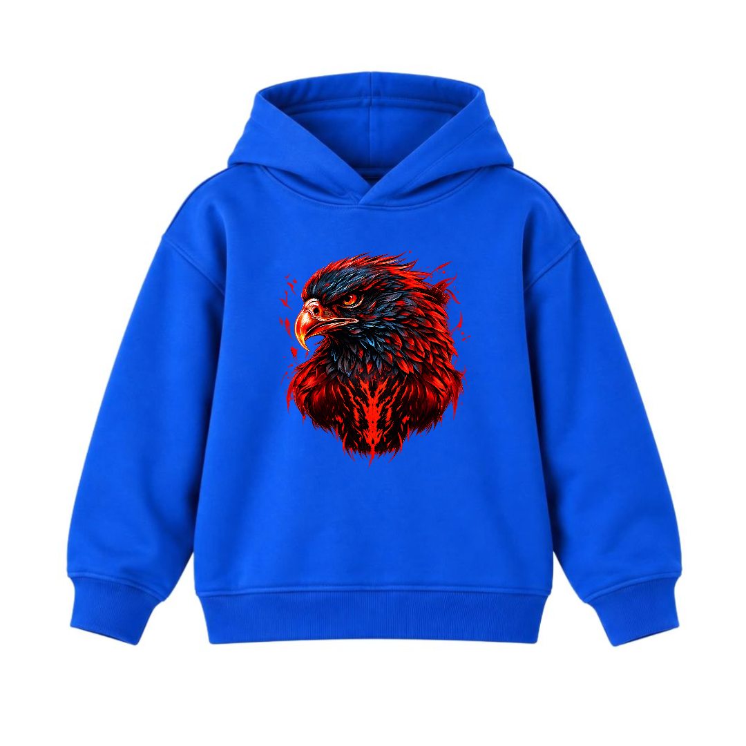 JUNIOR - RED FURY EAGLE HOODIE DP052