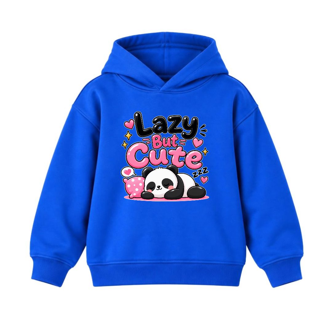 JUNIOR - LAZY BUT CUTE PANDA HOODIE DP037