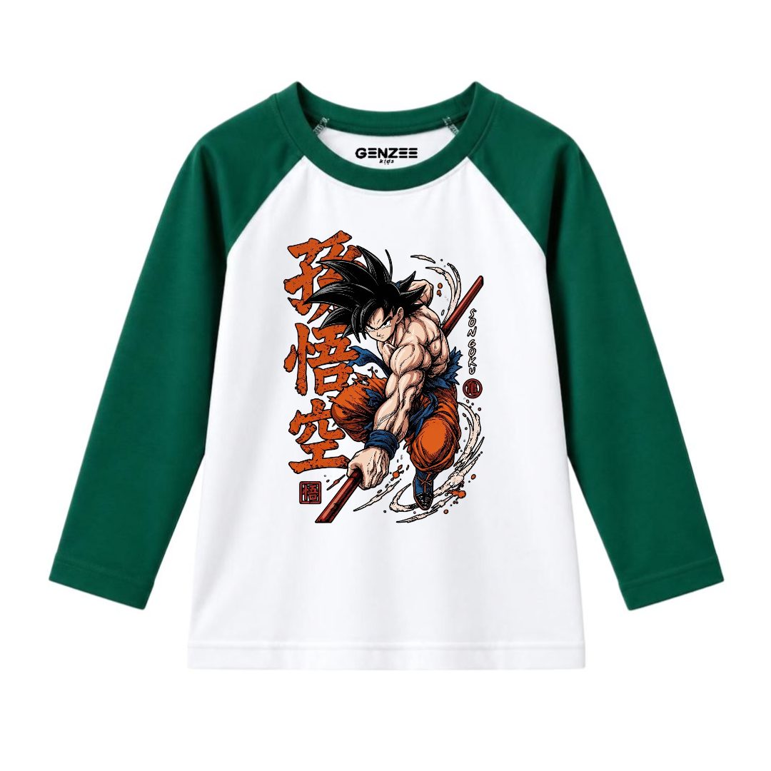 JUNIOR - GOKU DRAGON BALL Z FULL SLEEVES RAGLAN DP028
