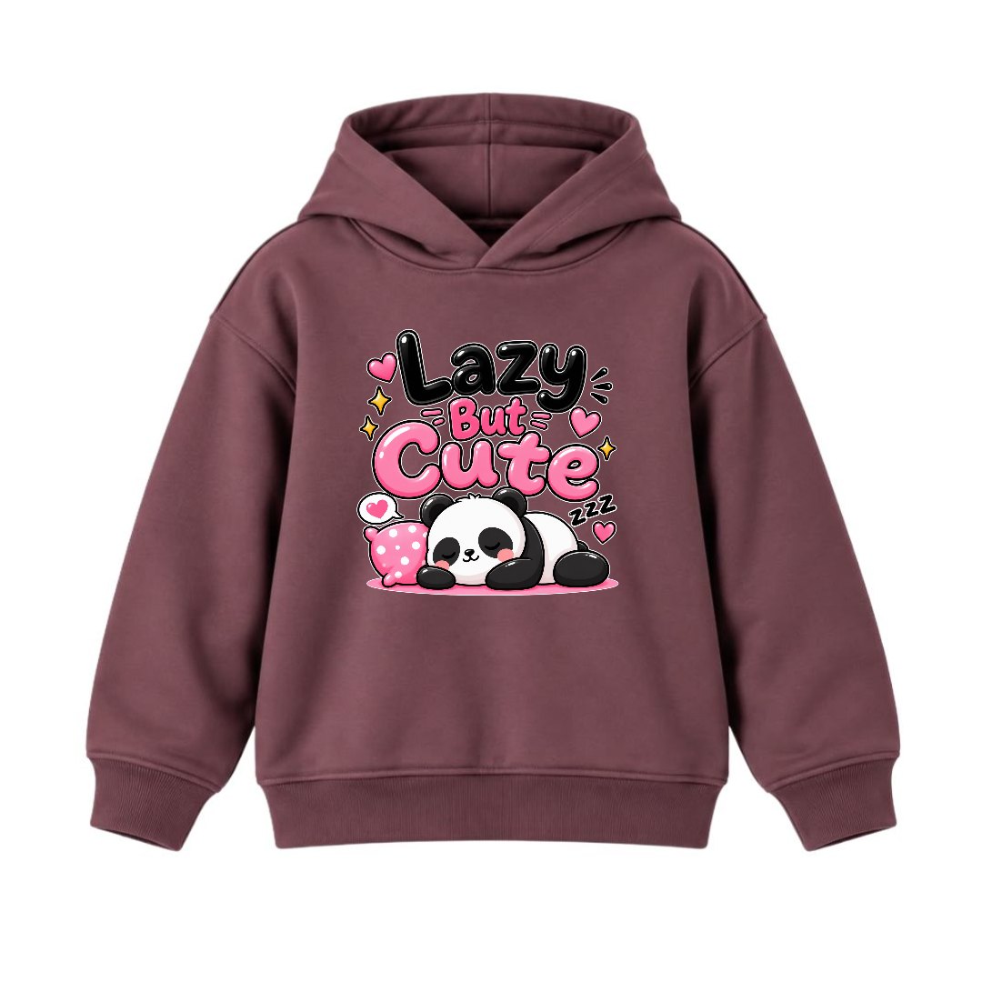 JUNIOR - LAZY BUT CUTE PANDA HOODIE DP037