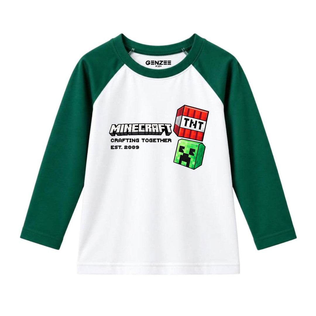 JUNIOR - TNT MINECRAFT FULL SLEEVES RAGLAN DP021