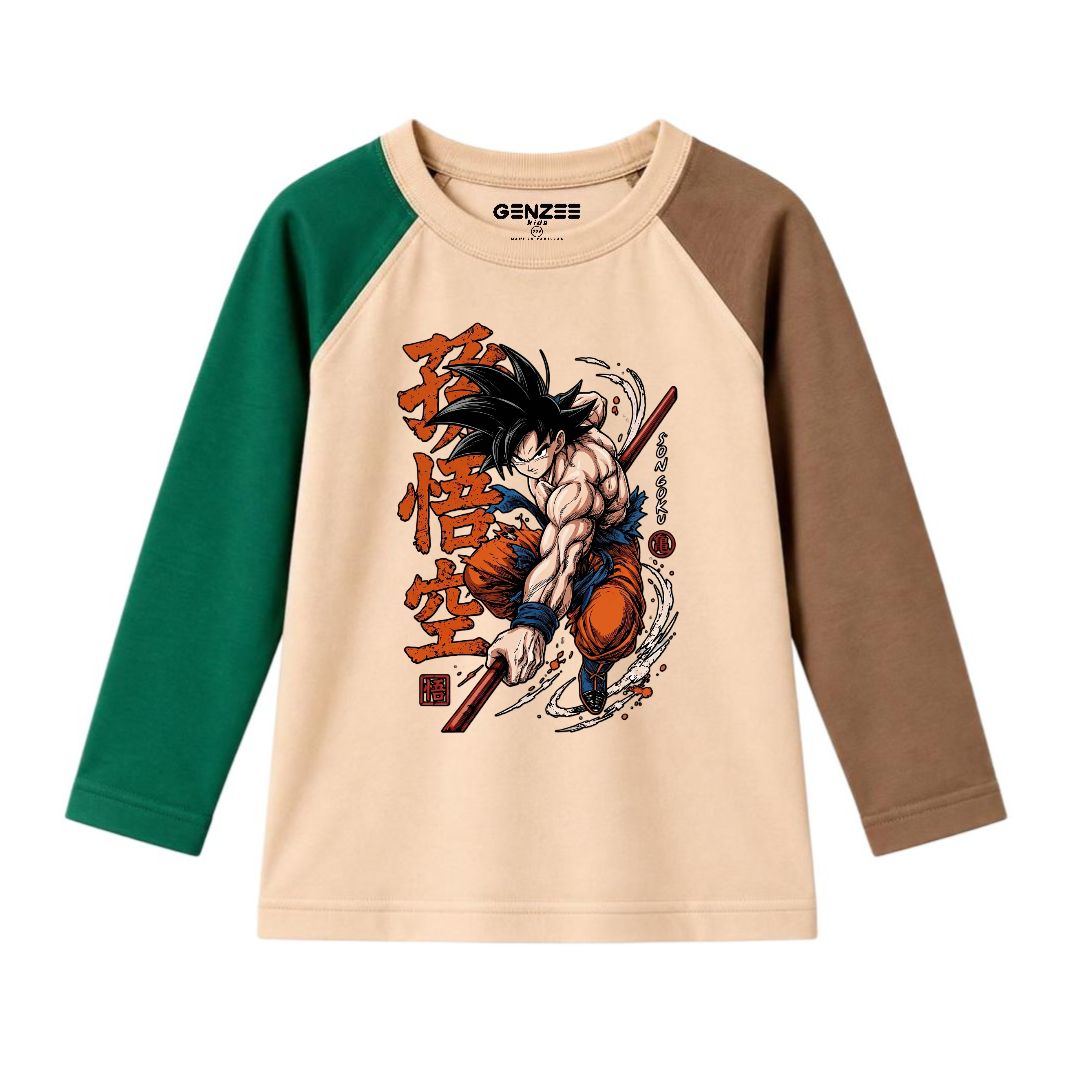 JUNIOR - GOKU DRAGON BALL Z FULL SLEEVES RAGLAN DP028