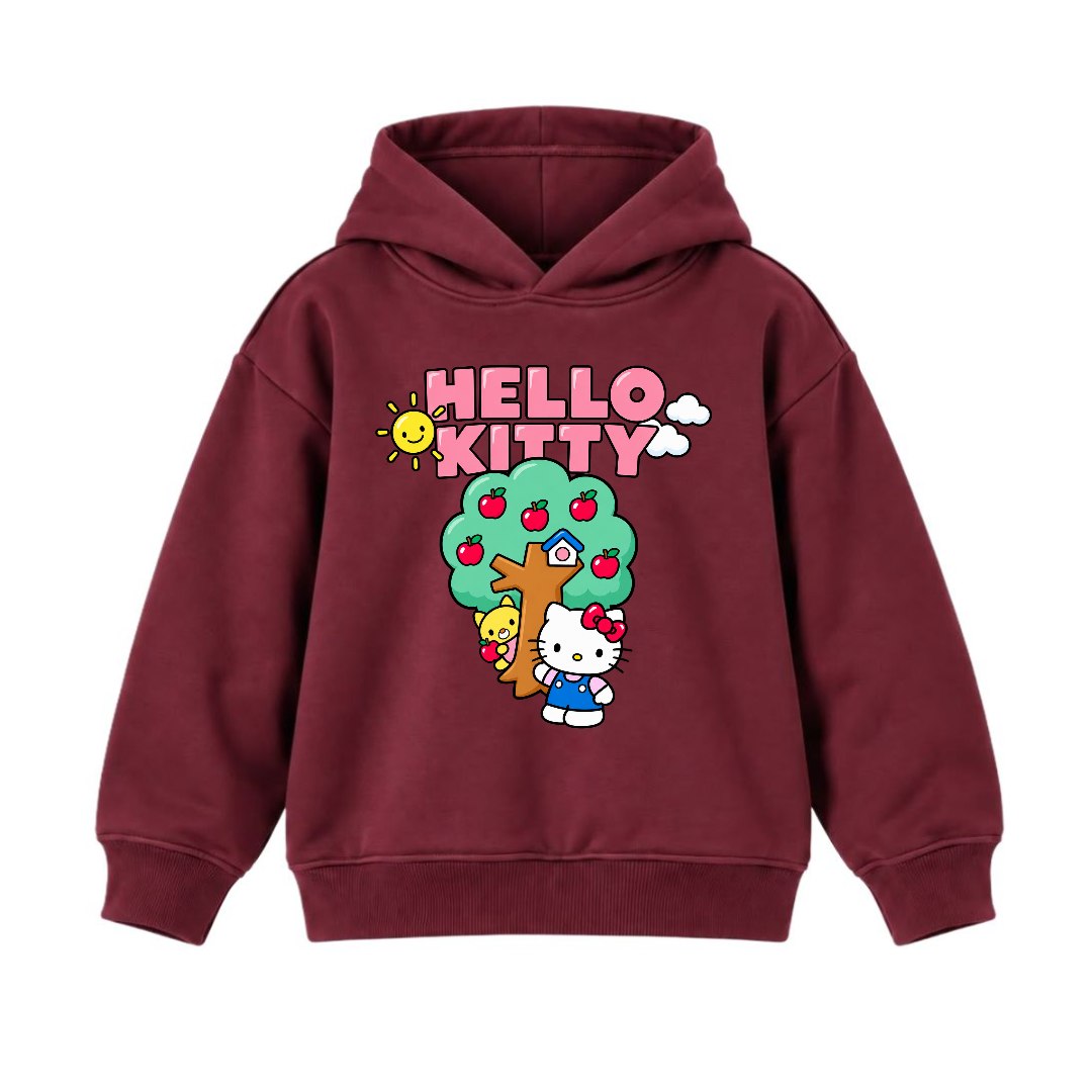 JUNIOR - KITTY WITH TREE HOODIE DP016