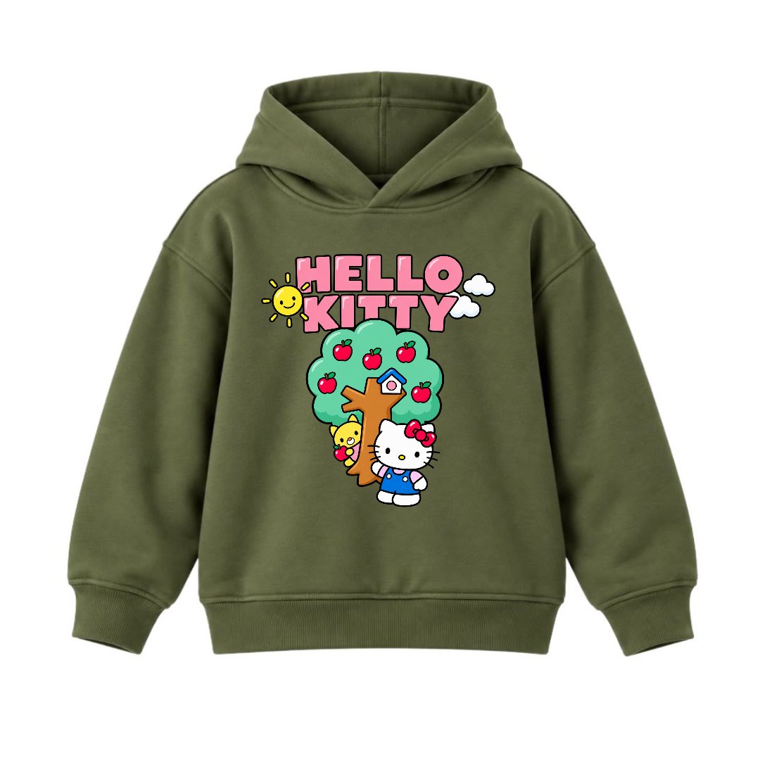 JUNIOR - KITTY WITH TREE HOODIE DP016