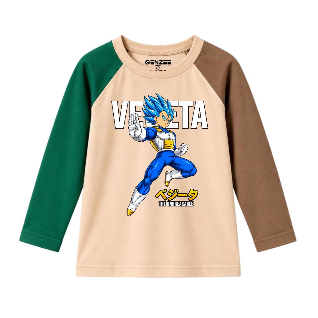 JUNIOR - VEGETA FULL SLEEVES RAGLAN DP012