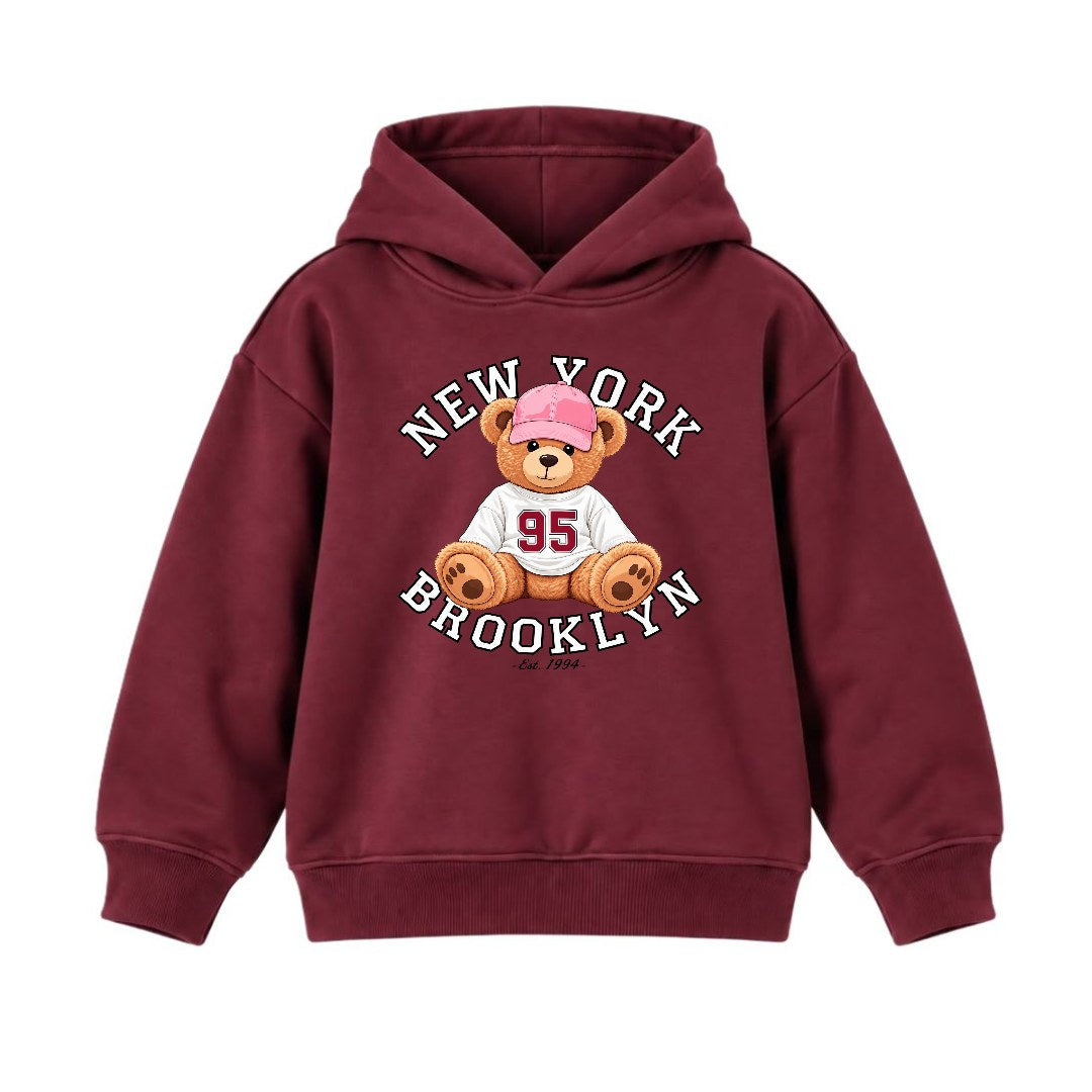 JUNIOR - NEW YORK BEAR HOODIE DP024