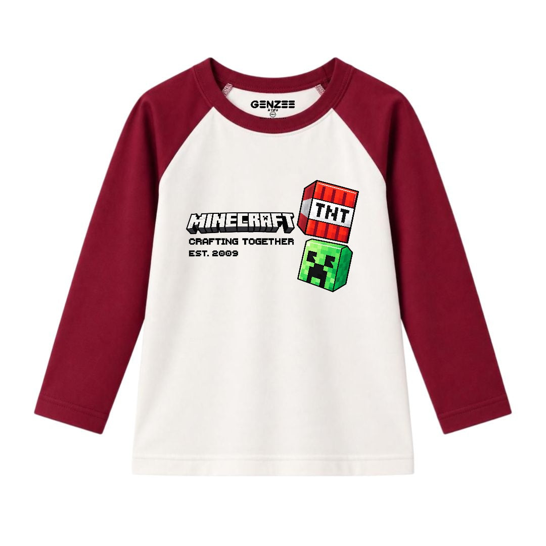 JUNIOR - TNT MINECRAFT FULL SLEEVES RAGLAN DP021