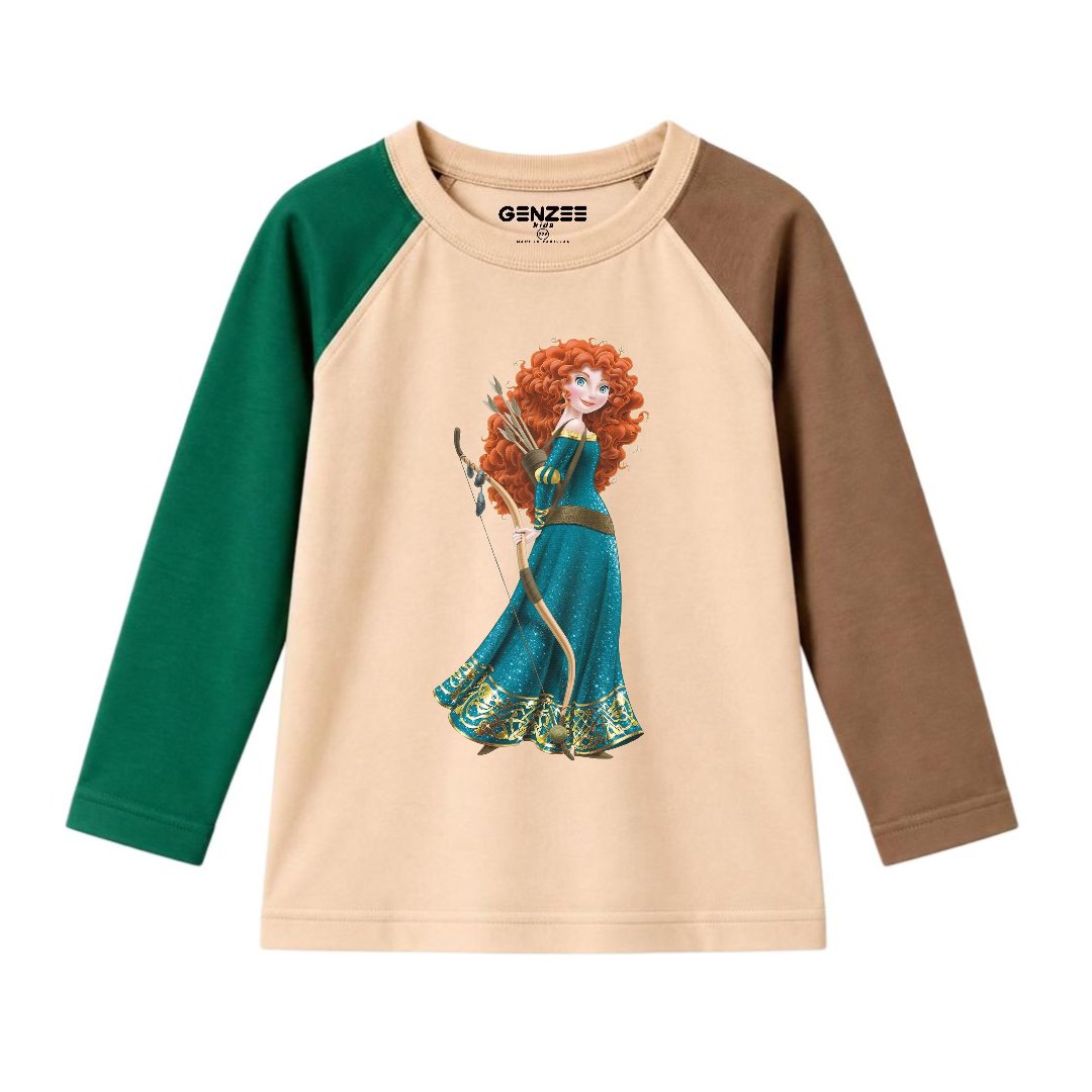JUNIOR - MERIDA PRINCESS FULL SLEEVES RAGLAN DP033