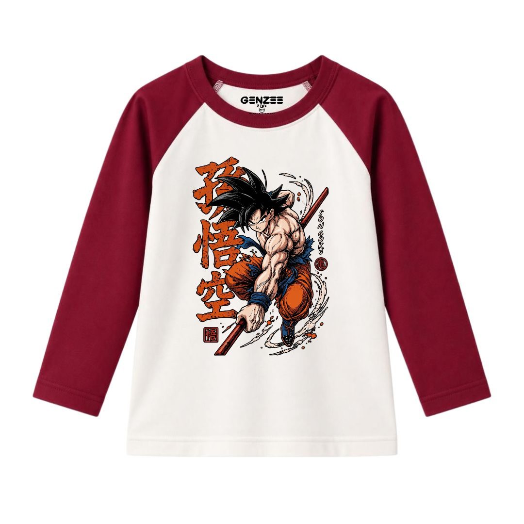 JUNIOR - GOKU DRAGON BALL Z FULL SLEEVES RAGLAN DP028
