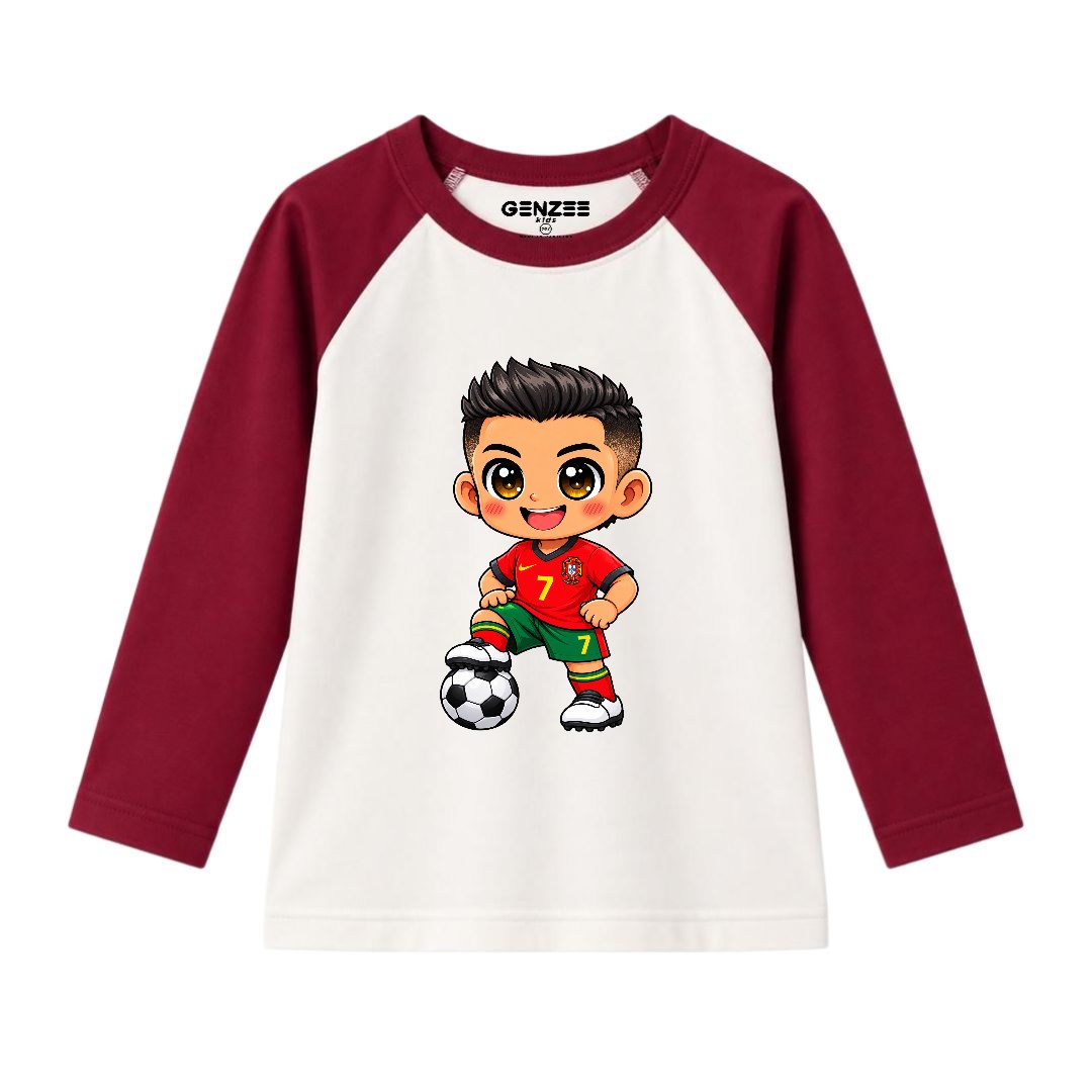JUNIOR - CR7 KID FULL SLEEVES RAGLAN DP048
