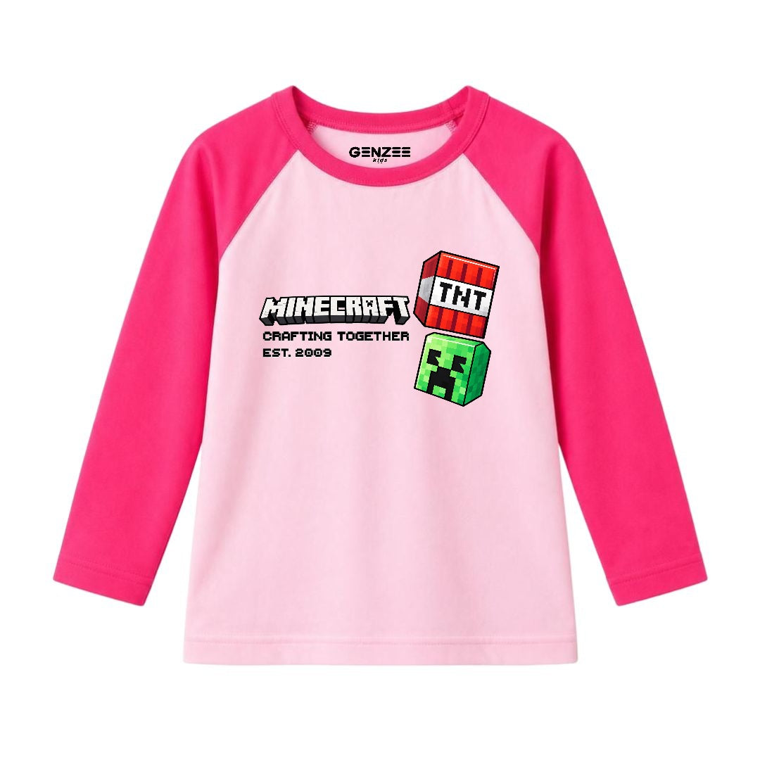 JUNIOR - TNT MINECRAFT FULL SLEEVES RAGLAN DP021