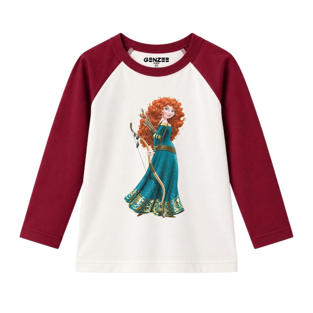 JUNIOR - MERIDA PRINCESS FULL SLEEVES RAGLAN DP033