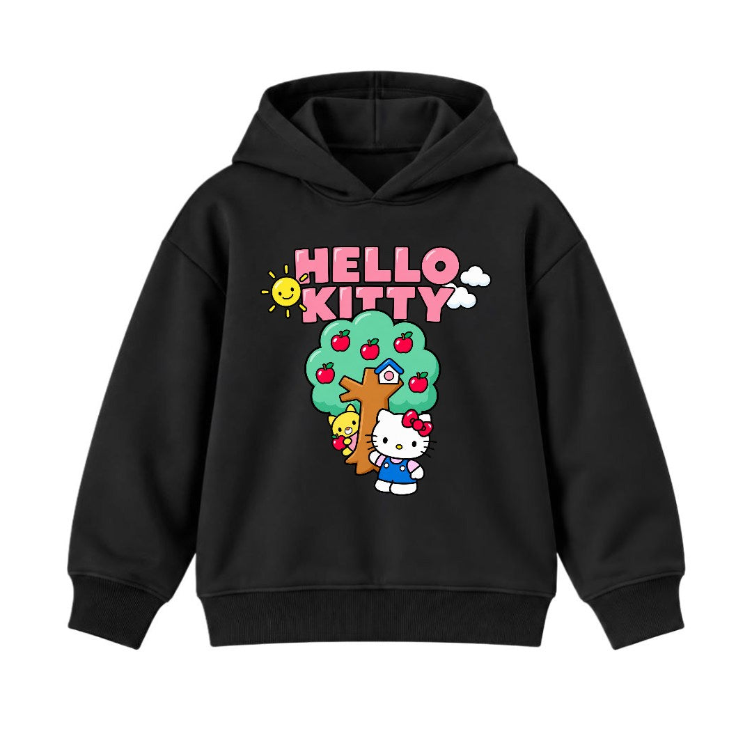 JUNIOR - KITTY WITH TREE HOODIE DP016