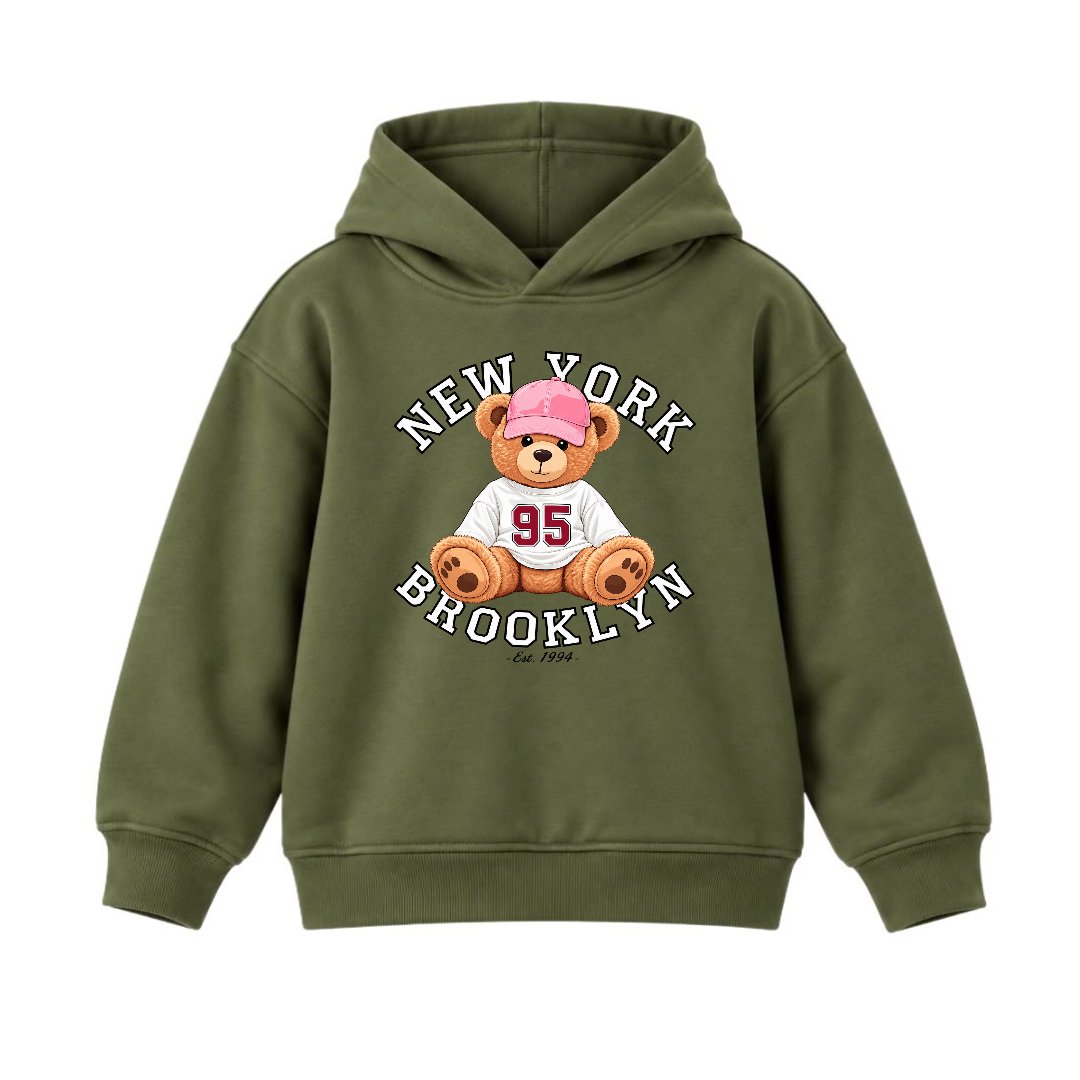 JUNIOR - NEW YORK BEAR HOODIE DP024