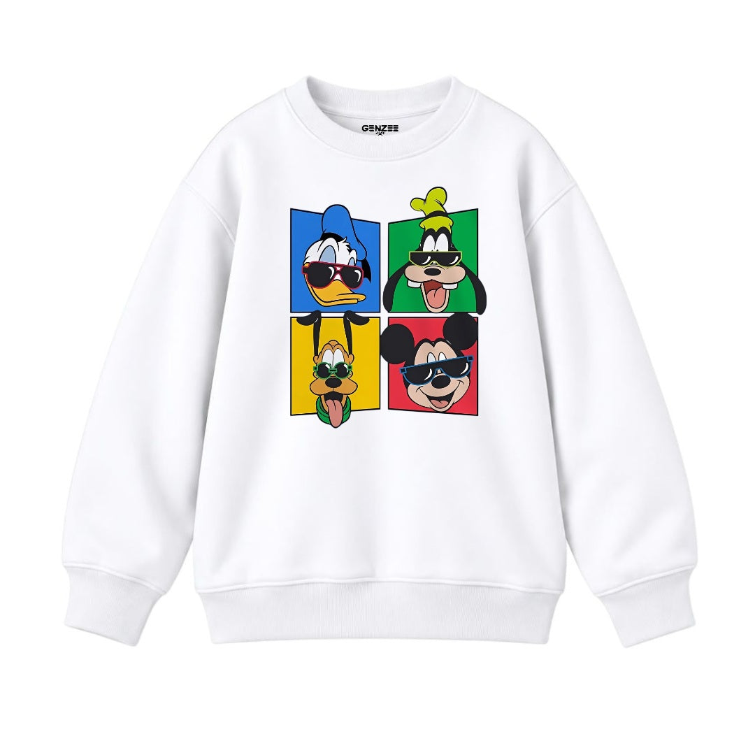 JUNIOR - DISNEY CHARACTERS SWEATSHIRT DP026