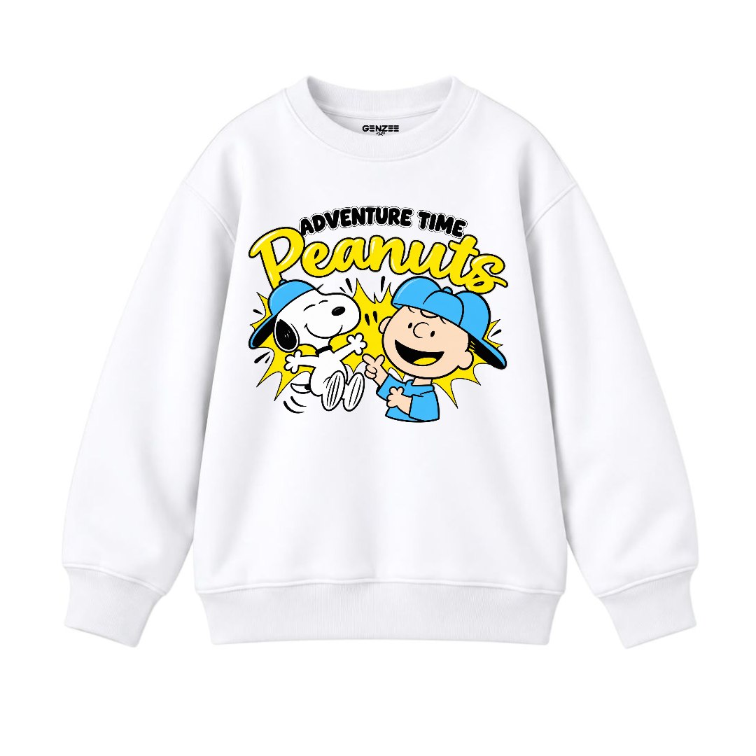 JUNIOR - ADVANTURE TIME PEAUNTS SWEATSHIRT DP015
