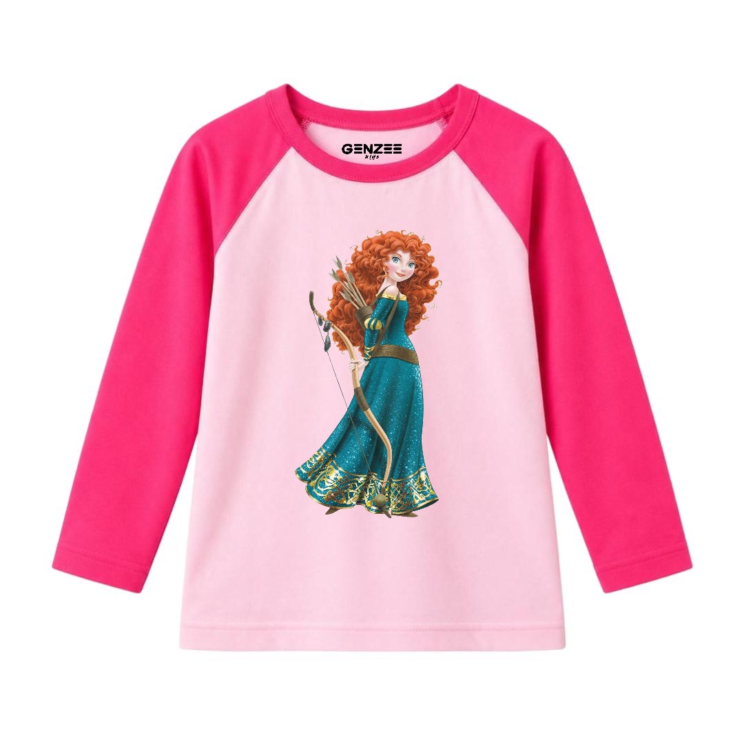 JUNIOR - MERIDA PRINCESS FULL SLEEVES RAGLAN DP033