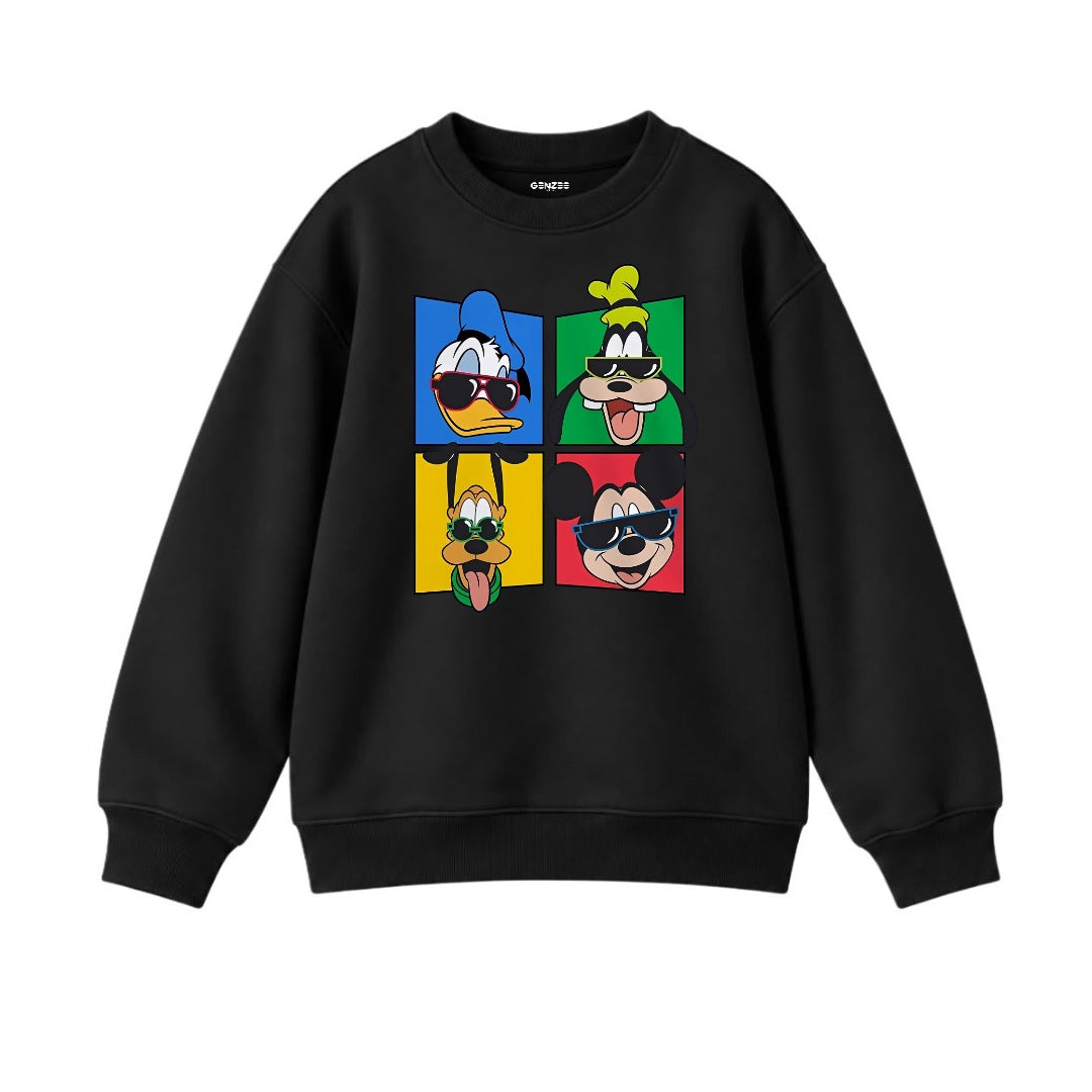 JUNIOR - DISNEY CHARACTERS SWEATSHIRT DP026