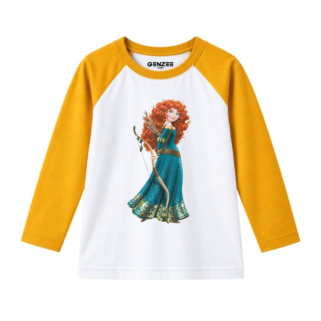 JUNIOR - MERIDA PRINCESS FULL SLEEVES RAGLAN DP033