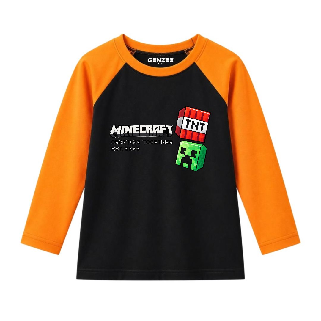 JUNIOR - TNT MINECRAFT FULL SLEEVES RAGLAN DP021
