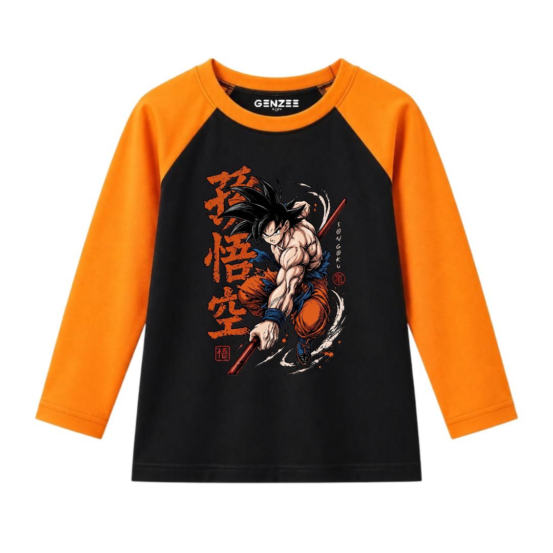 JUNIOR - GOKU DRAGON BALL Z FULL SLEEVES RAGLAN DP028