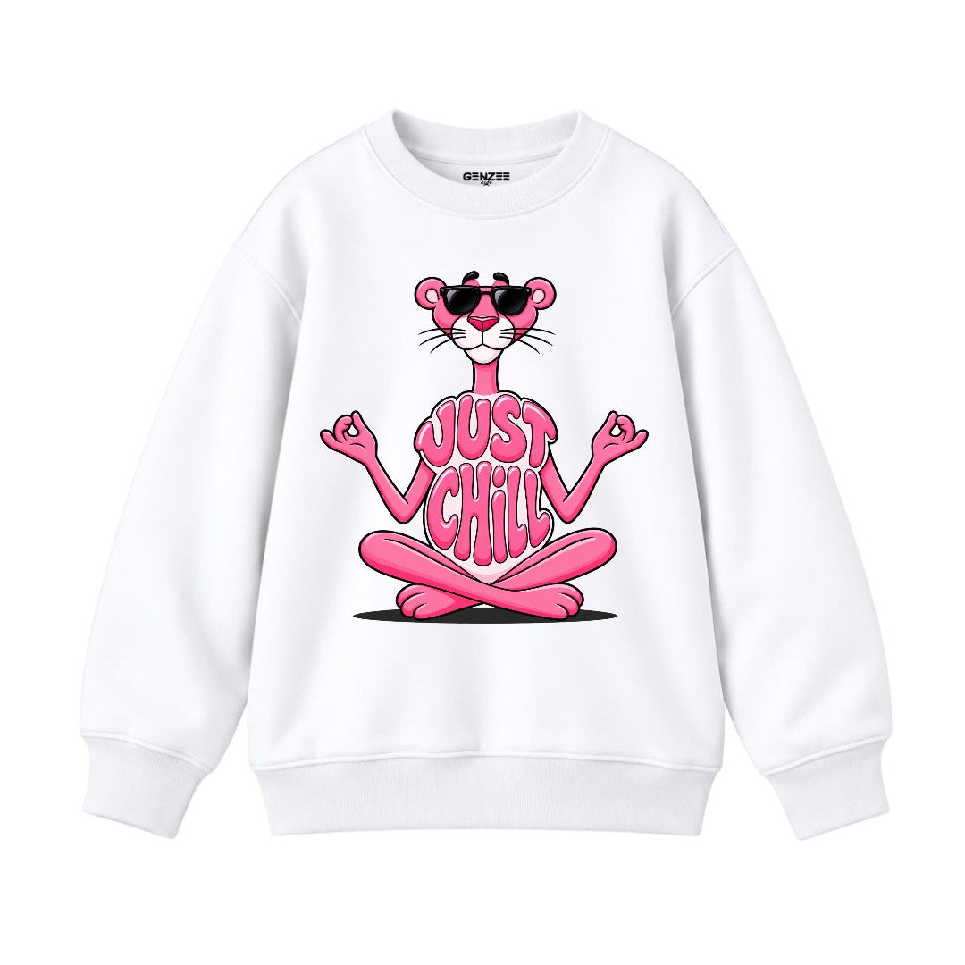 JUNIOR - PINK PANTHER JUST CHILL SWEATSHIRT DP040