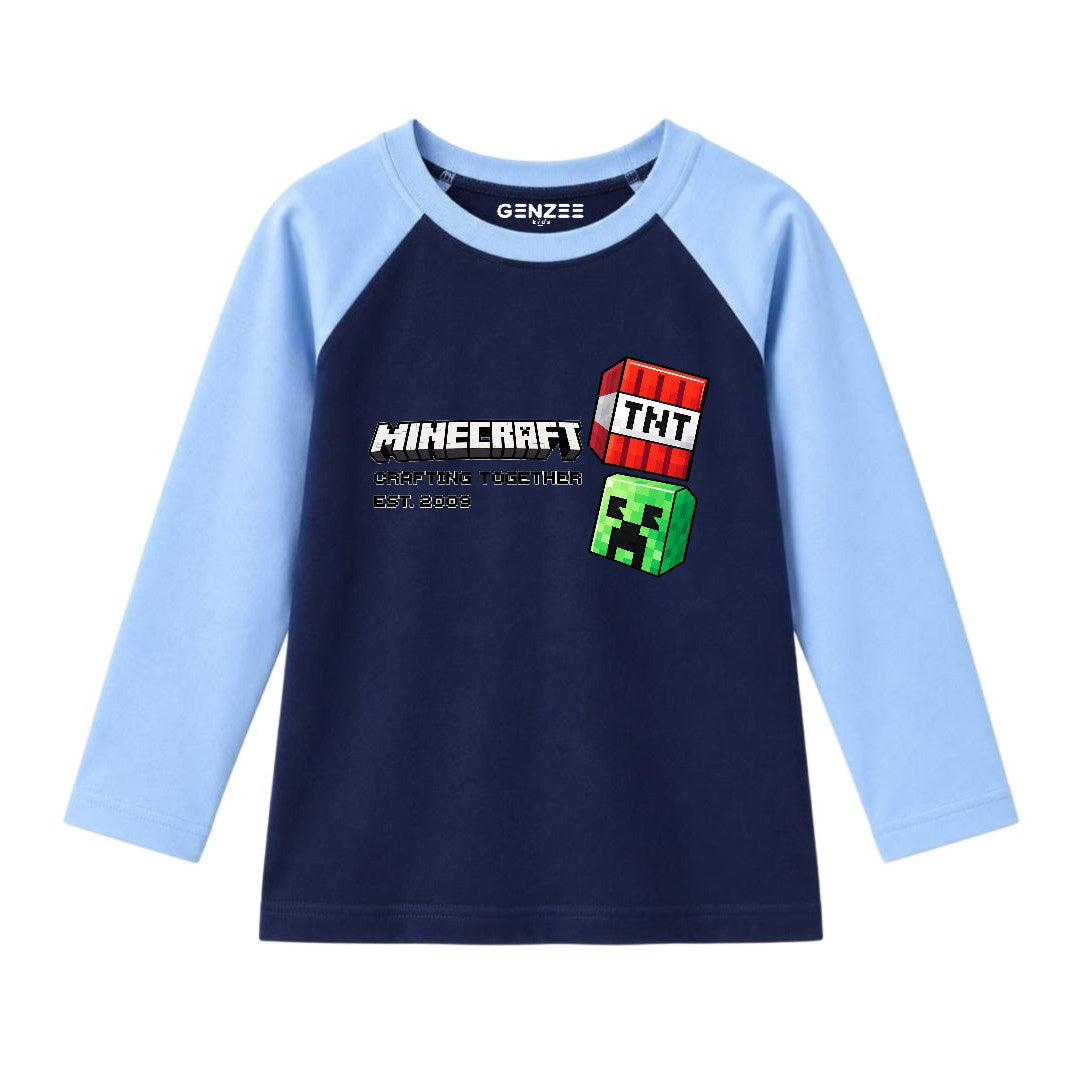 JUNIOR - TNT MINECRAFT FULL SLEEVES RAGLAN DP021