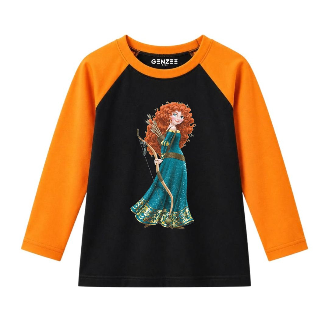 JUNIOR - MERIDA PRINCESS FULL SLEEVES RAGLAN DP033