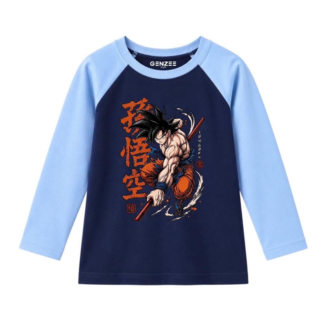JUNIOR - GOKU DRAGON BALL Z FULL SLEEVES RAGLAN DP028