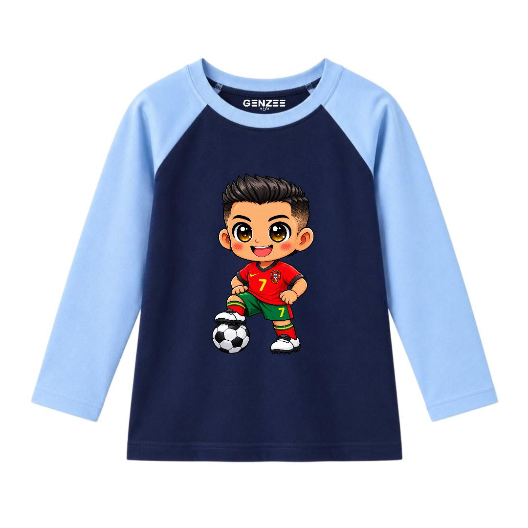JUNIOR - CR7 KID FULL SLEEVES RAGLAN DP048