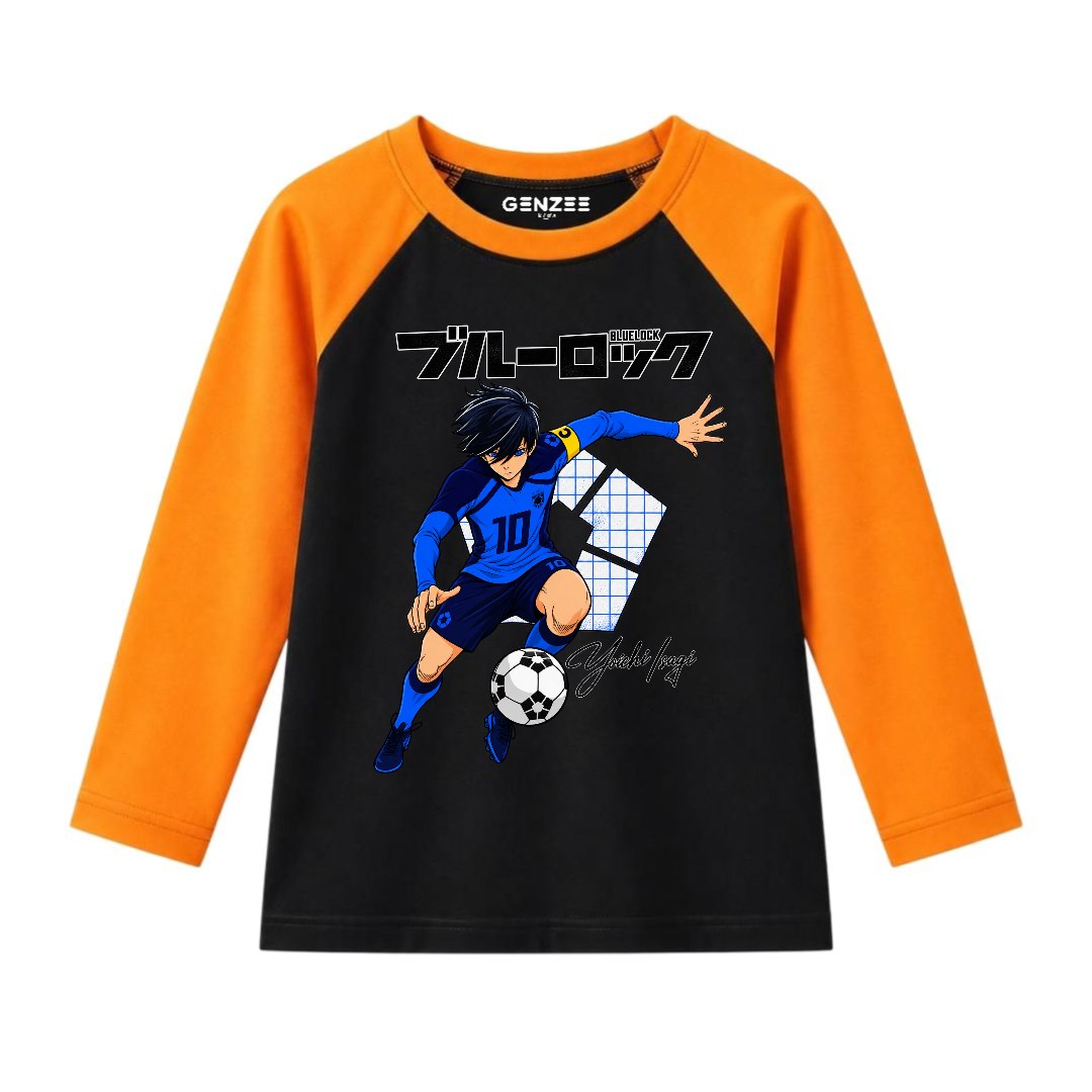 JUNIOR - BLUE LOCK FOOTBALL FULL SLEEVES RAGLAN DP019