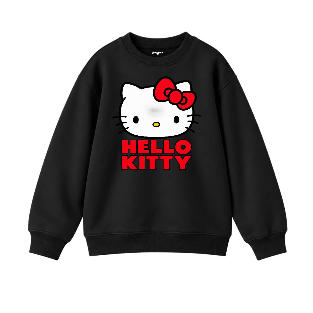 JUNIOR - HELLO KITTY FACE SWEATSHIRT DP027