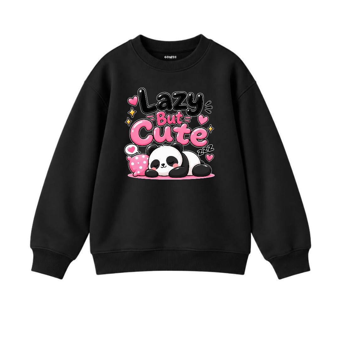 JUNIOR - LAZY BUT CUTE PANDA SWEATSHIRT DP041